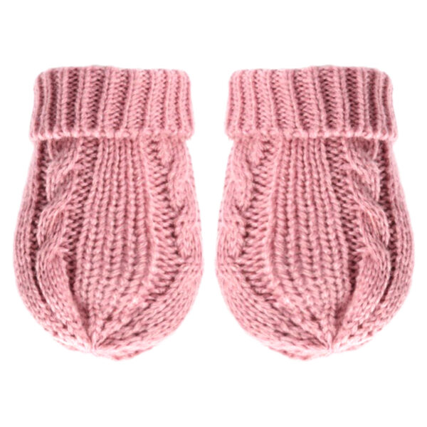 Knitted Gloves - Dusty Pink