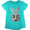 Girls Shiny Sequin Face T-Shirt - Image 21