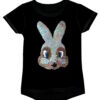 Girls Shiny Sequin Face T-Shirt - Image 24