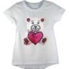Girls Shiny Sequin Face T-Shirt - Image 6