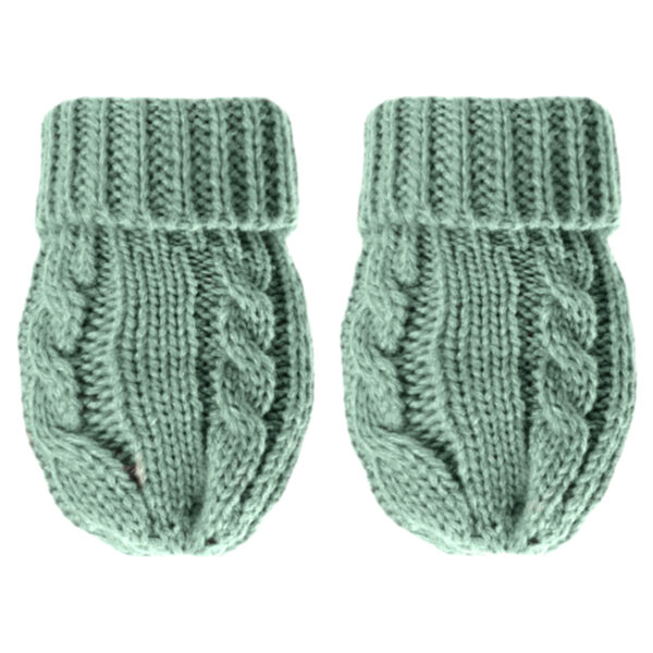 Knitted Gloves - Green