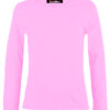 Girls Basic Long Sleeve Tops - Baby Pink