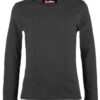 Girls Basic Long Sleeve Tops - Charcoal