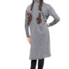 Girls Long Boyfriend Cardigan - Charcoal