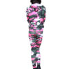 Girls Camouflage Hooded Top and Leggings Tracksuit - Pink