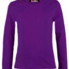 Girls Basic Long Sleeve Tops - Purple