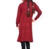 Girls Long Boyfriend Cardigan - WIne Red