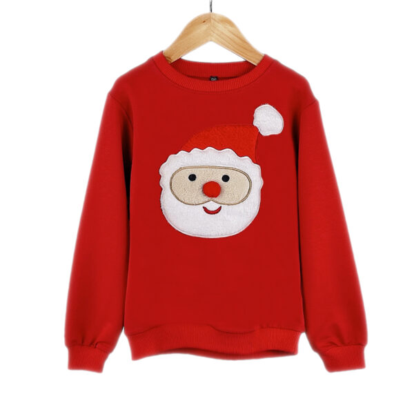 Kids Red Christmas Themed Sweatshirts - Santa
