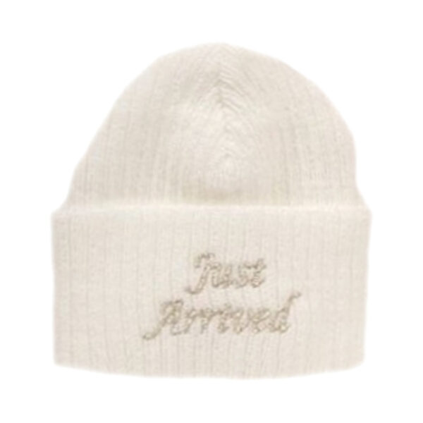 Baby Ribbed Winter Beanie Hats - White