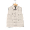 Girls Gilet Bodywarmer Padded Sleeveless Jacket - Beige