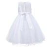Girls Wedding Dress With Bow - Image 9
