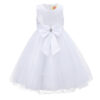 Girls Wedding Dress With Bow - Image 8