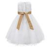 Girls Wedding Dress With Bow - Image 11