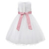 Girls Wedding Dress With Bow - Image 13