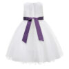 Girls Wedding Dress With Bow - Image 14