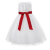 Girls Wedding Dress With Bow - Image 17