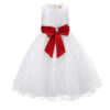 Girls Wedding Dress With Bow - Image 16