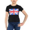 Girls Union Jack Flag T-Shirt Great Britain Coronation Leggings - Image 2