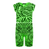 Girls Zebra Print Neon Crop Tops & Shorts - Image 3