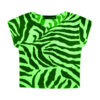 Girls Zebra Print Neon Crop Tops & Shorts - Image 5