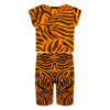 Girls Zebra Print Neon Crop Tops & Shorts - Image 7