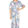 Girls Tie Dye Pyjamas T-Shirt and Trouser Set - Image 3
