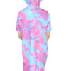 Girls Tie Dye Long Hooded T-Shirt Dress - Image 12