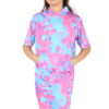 Girls Tie Dye Long Hooded T-Shirt Dress - Image 3