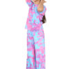 Girls Tie Dye Pyjamas T-Shirt and Trouser Set - Image 15