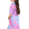 Girls Tie Dye Long Hooded T-Shirt Dress - Image 15