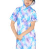Girls Tie Dye Long Hooded T-Shirt Dress - Image 17