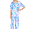 Girls Tie Dye Pyjamas T-Shirt and Trouser Set - Image 5