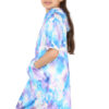 Girls Tie Dye Long Hooded T-Shirt Dress - Image 21