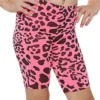 Girls Leopard Print Cycling Shorts Gymnastics Dance Pants