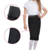 Girls School Pencil Skirt  with Elasticated Waist